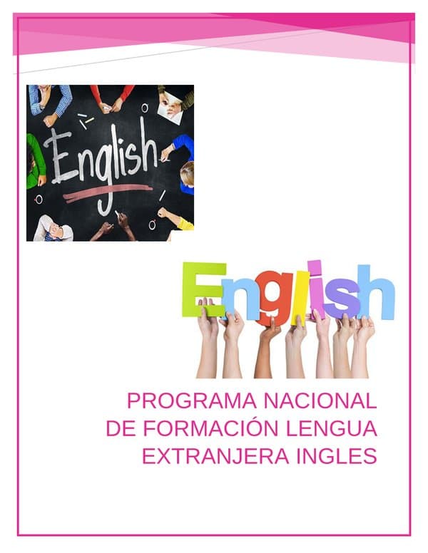 PNF Educación Lengua Extranjera Inglés